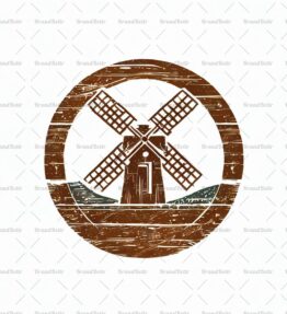 Rustikale Windmühle